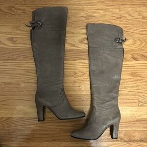 Over The knee Taupe Boots